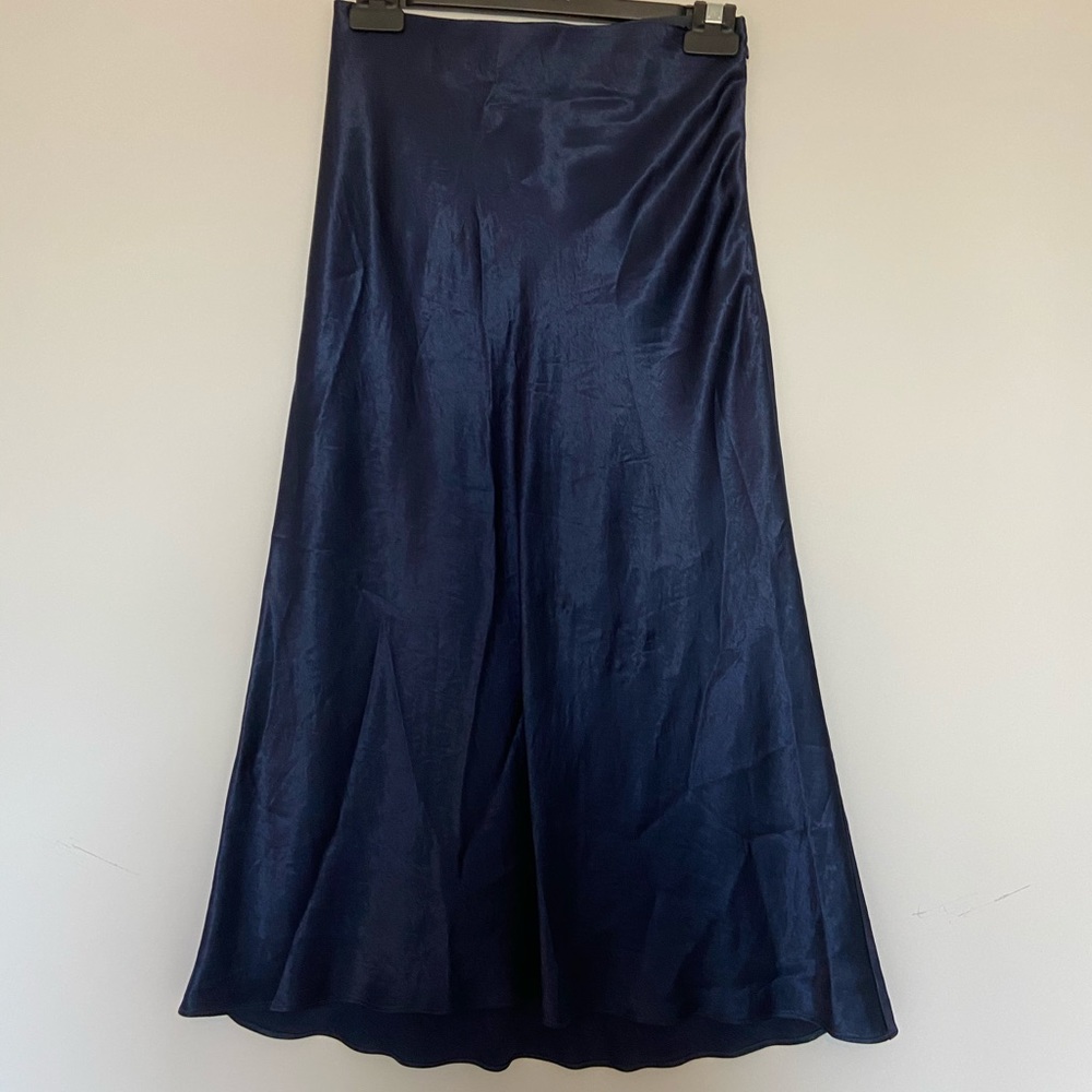 Babaton Slip Skirt Navy size 4
